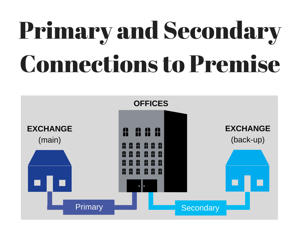 Diverse Routing. Primary and Secondary Connections to Premise.